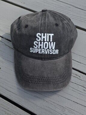 ShitShow Supervisor Unisex Humor Funny Cap Men Women Adjustable Hat